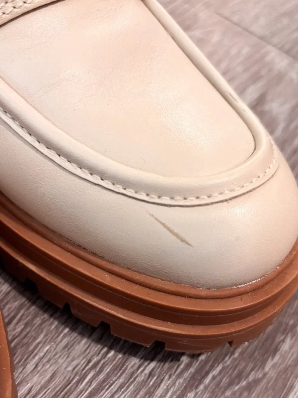 Madewell The Bradley Lugsole Leather Loafer Size 7.5